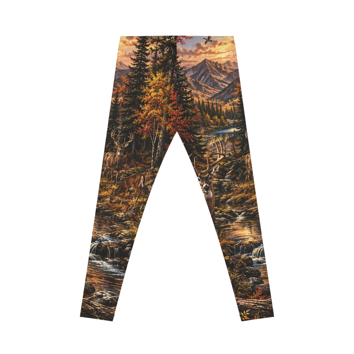 Autumn Mountain Wildlife Leggings