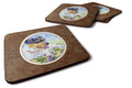 Jack Russell Terrier Foam Coasters Set of 4 Cup Coasters for Indoor Outdoor, Tabletop Protection, Anti Slip, Mouse pad Material