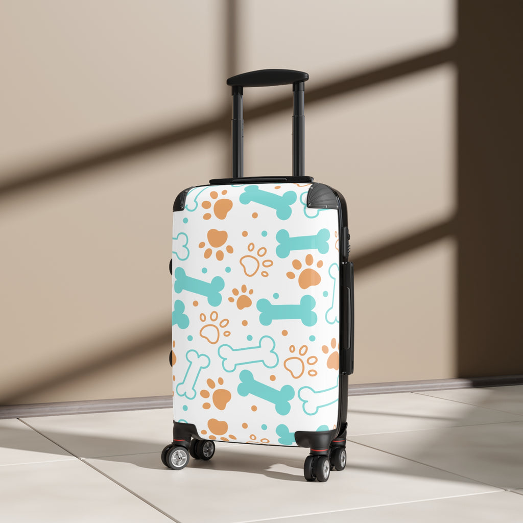 Pet Paw & Bone Carry-On Suitcase — Cute Dog Travel Luggage