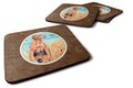 Chesapeake Bay Retriever Foam Coasters Set of 4 Cup Coasters for Indoor Outdoor, Tabletop Protection, Anti Slip, Mouse pad Material