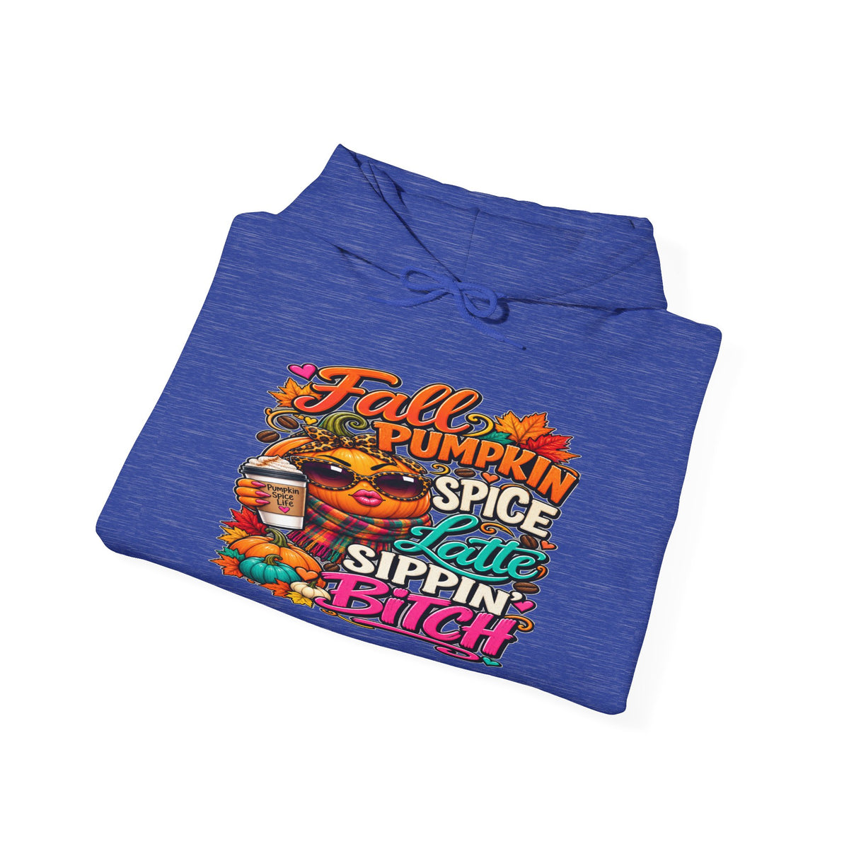Fall Pumpkin Spice Hoodie — "Pumpkin Spice & Sippin'" Graphic Sweatshirt