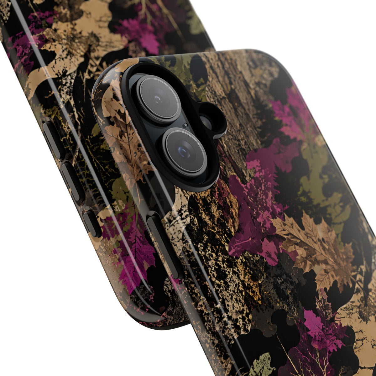 Camo Floral Tough Phone Case — Rugged Nature-Inspired Protection