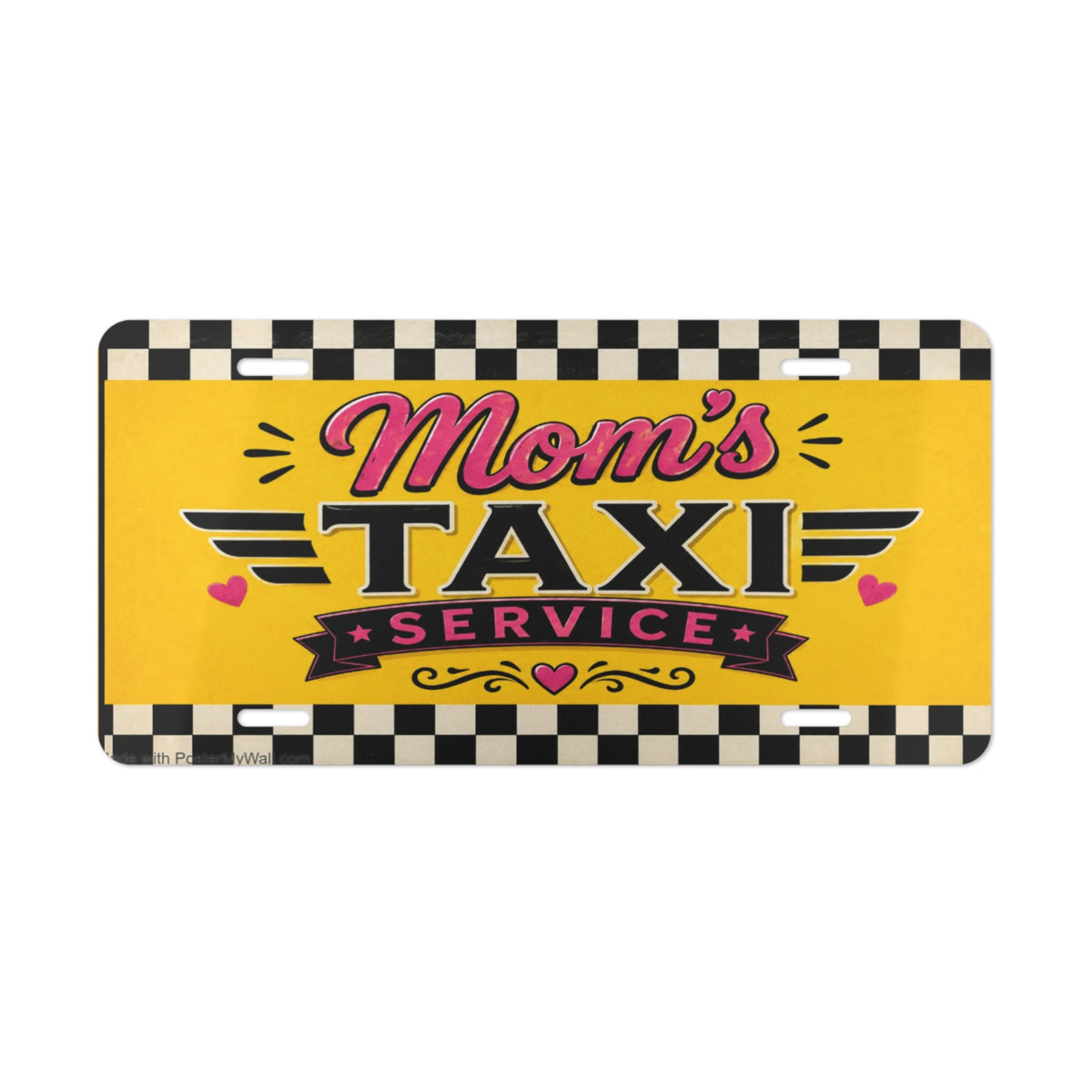 Mom's Taxi Service Vanity Plate | Decorative License Plate