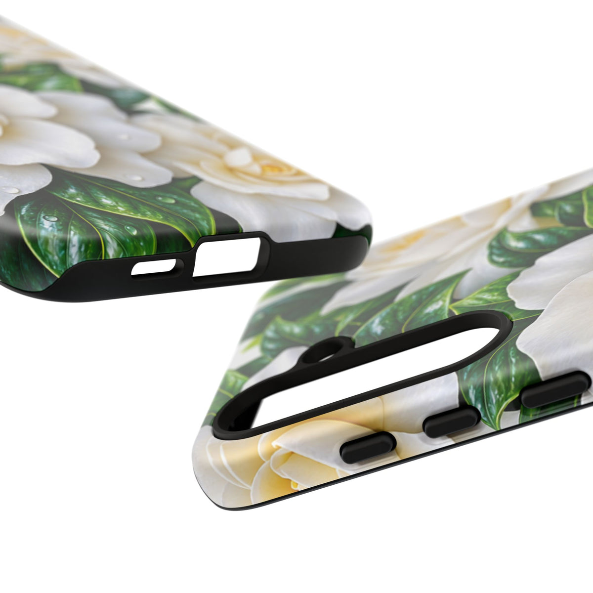 Floral Camellia Tough Case — White Gardenia Phone Cover