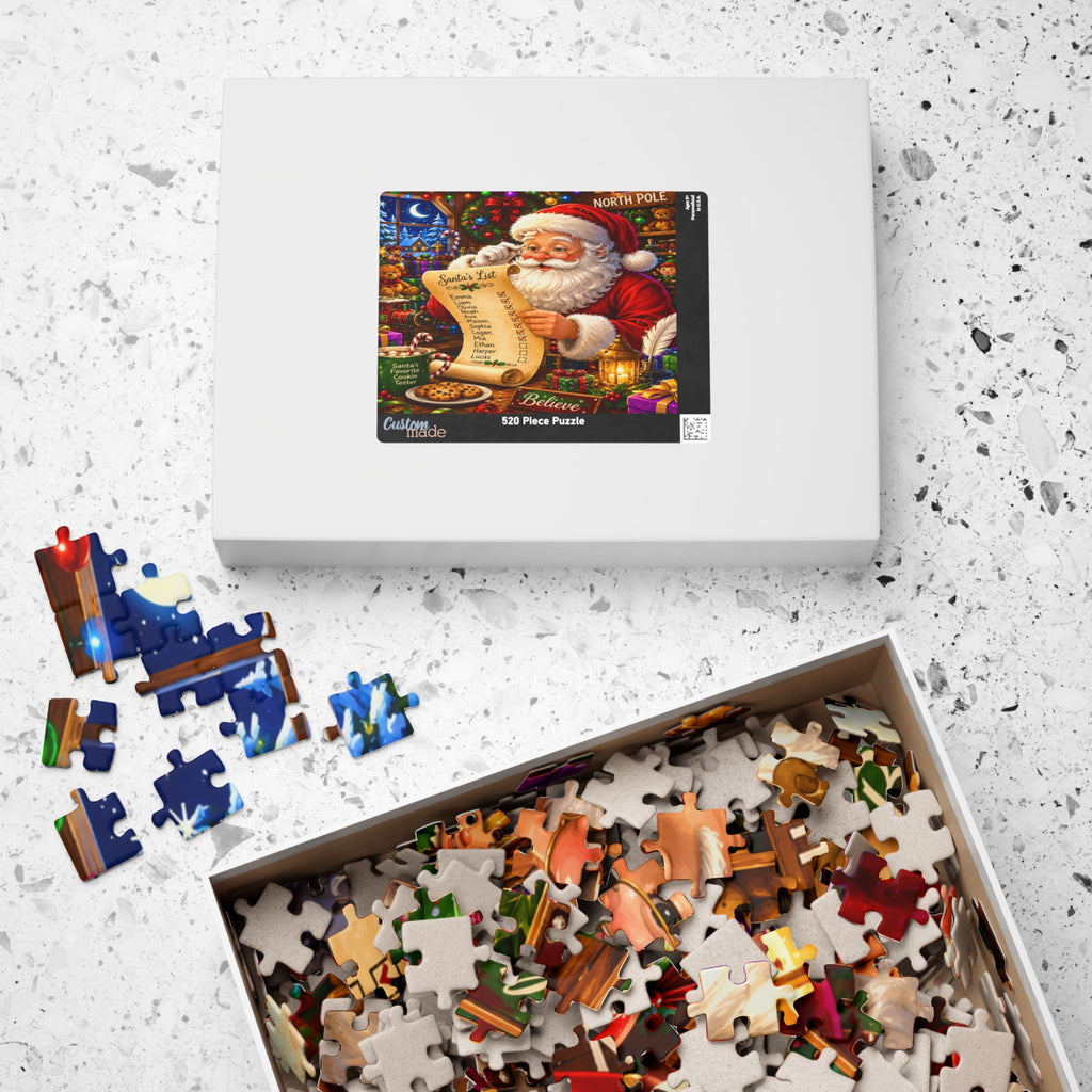 Santa’s List Jigsaw Puzzle — Festive 110/252/520/1014-Piece Christmas Puzzle