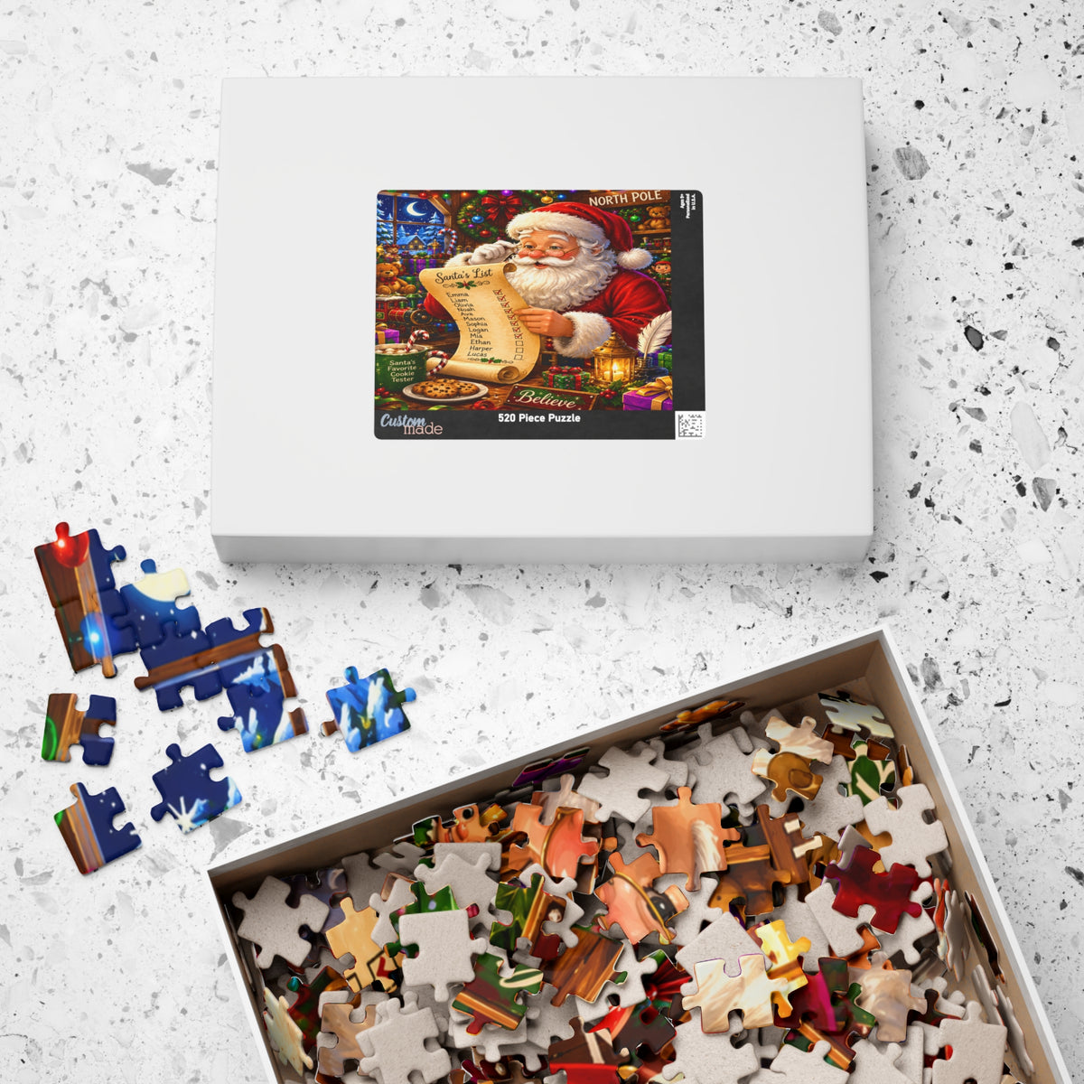Santa’s List Jigsaw Puzzle — Festive 110/252/520/1014-Piece Christmas Puzzle