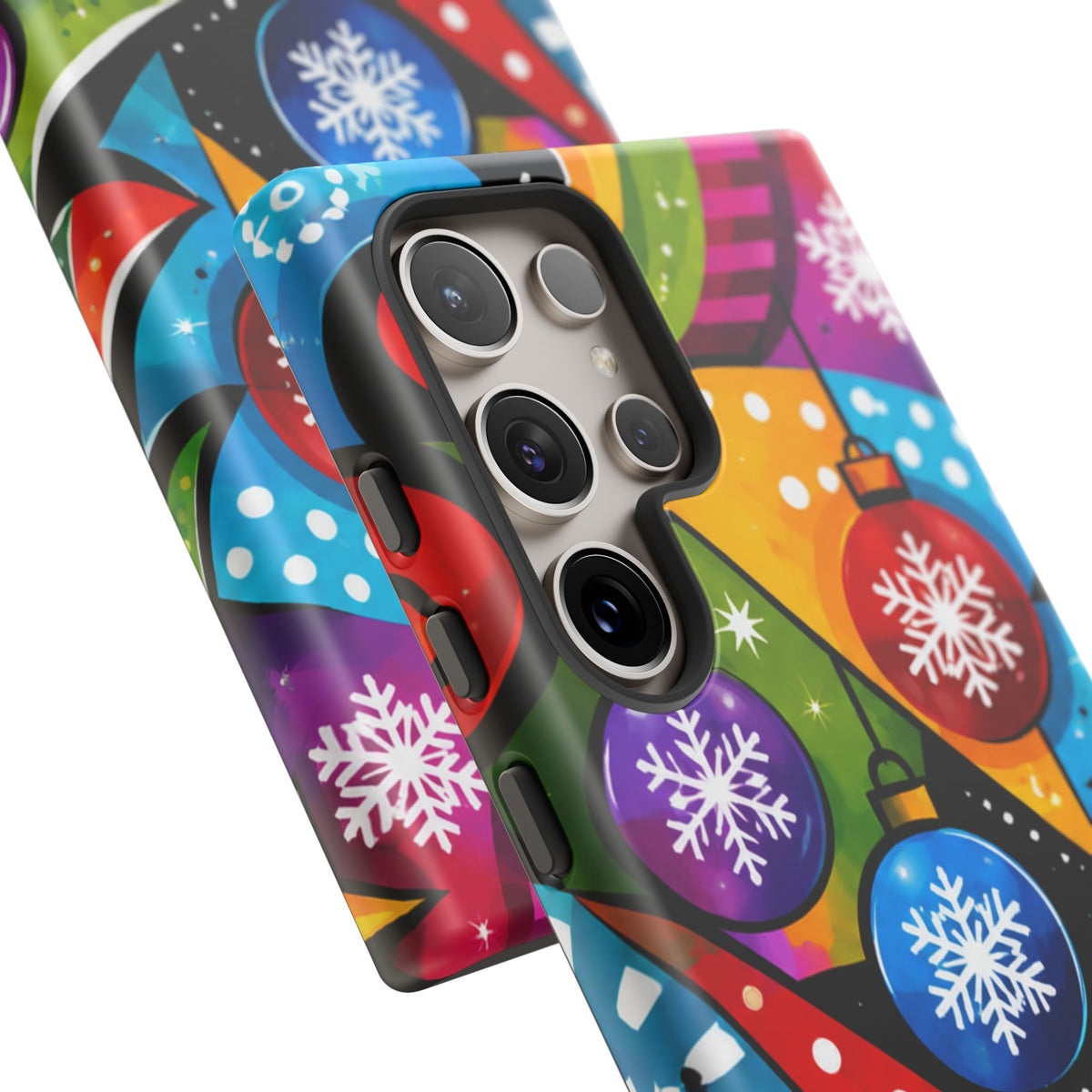 Holiday Ornament Phone Case — Colorful Festive Christmas Design