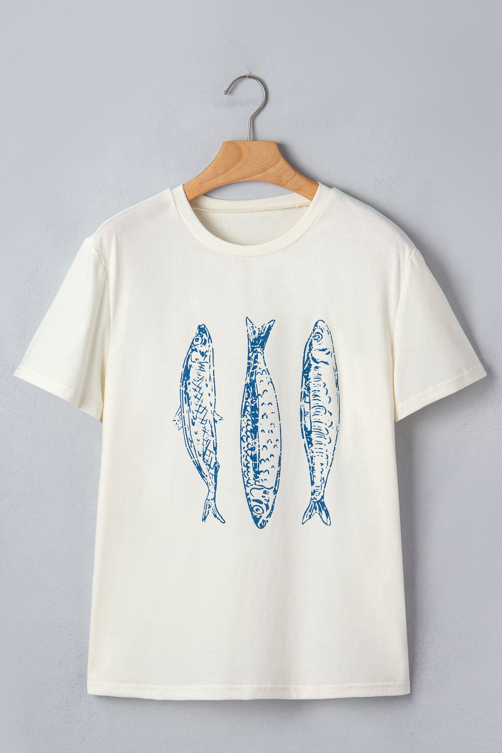 Fish Short Sleeve Round Neck Graphic T-Shirt