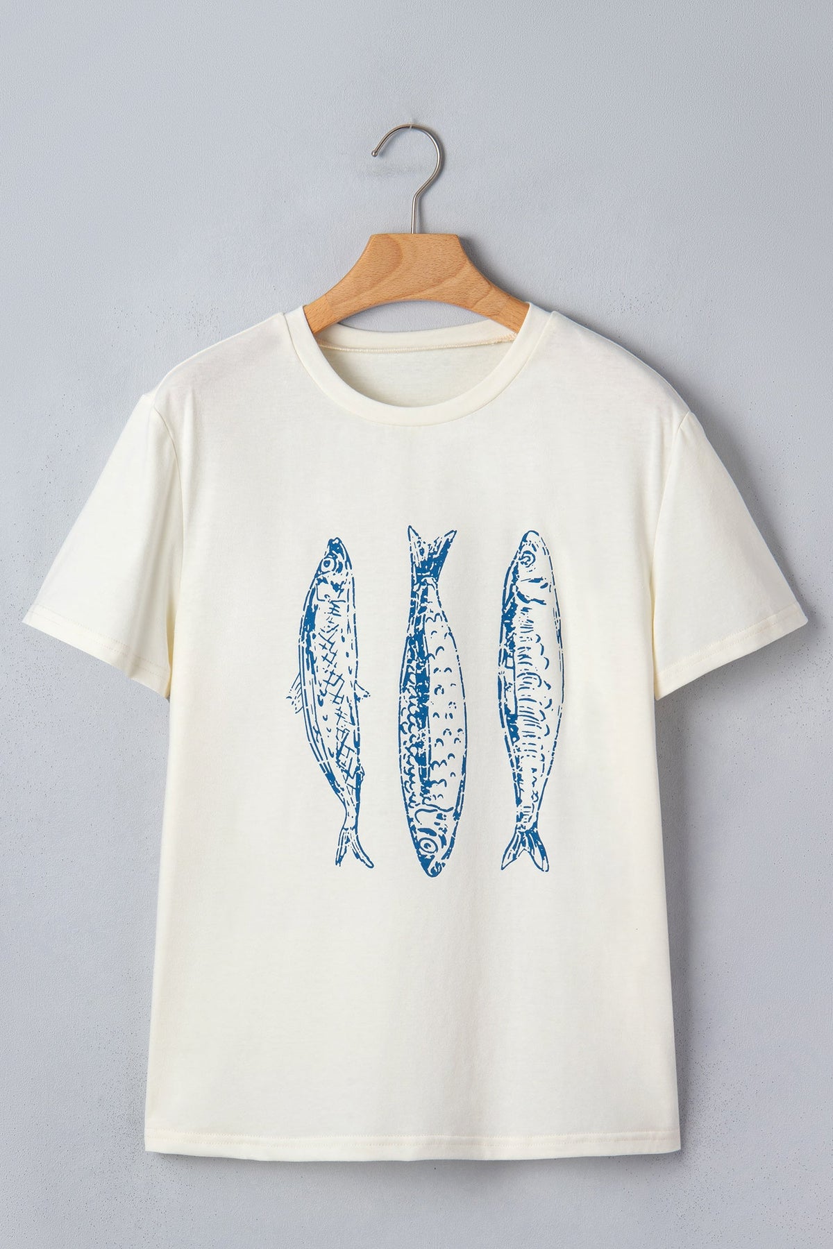 Fish Short Sleeve Round Neck Graphic T-Shirt