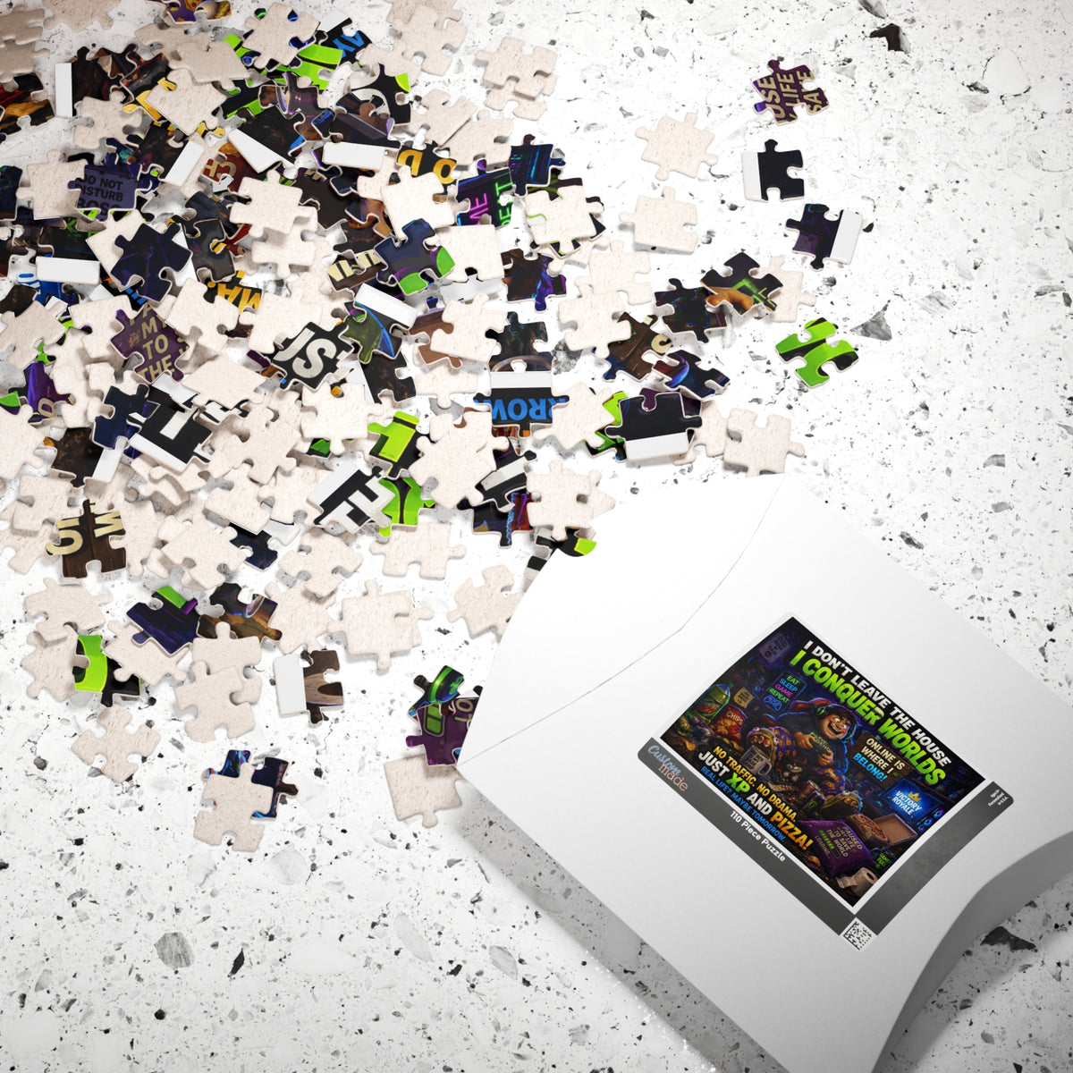 I Conquer Worlds Gamer Puzzle | 520 Piece Video Game Jigsaw