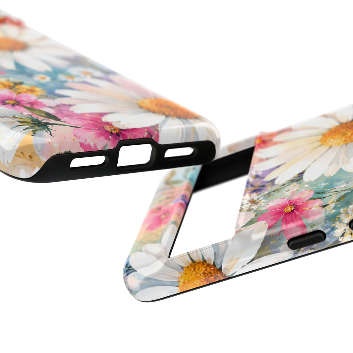 Floral Daisy Phone Case — Watercolor Daisies Protective Tough Case