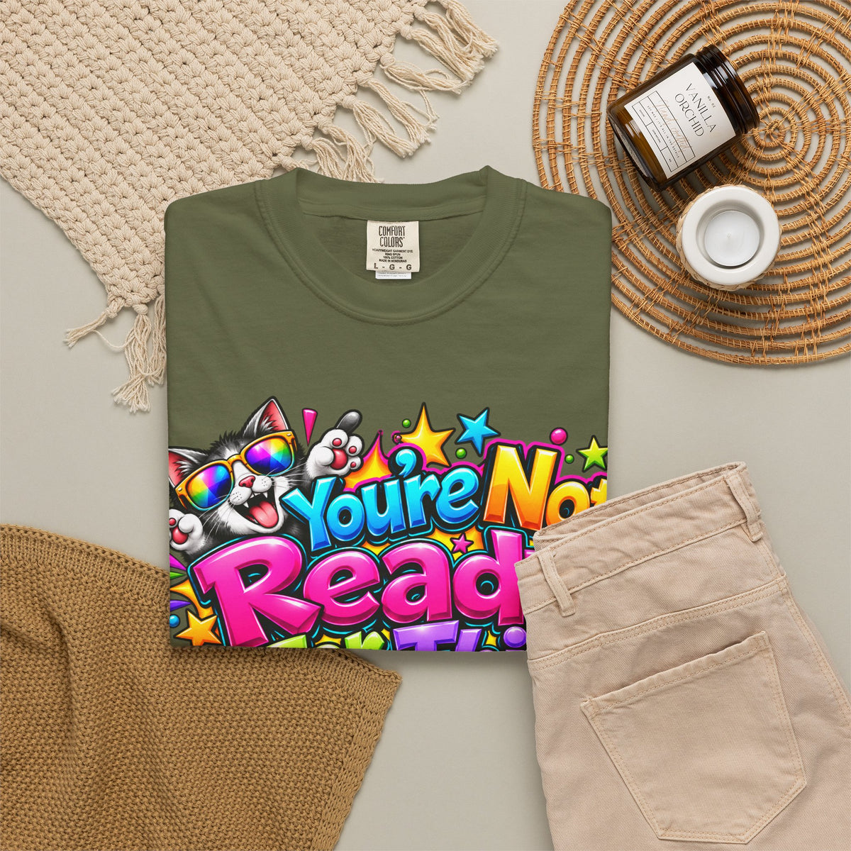You’re Not Ready For This T-Shirt — Colorful Retro Graphic Tee