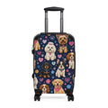 Cute Dog Pattern Carry-On Suitcase – Paw Print & Puppy Travel Luggage