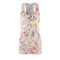 Watercolor Floral Dress Racerback | Pastel Roses Lavender AOP