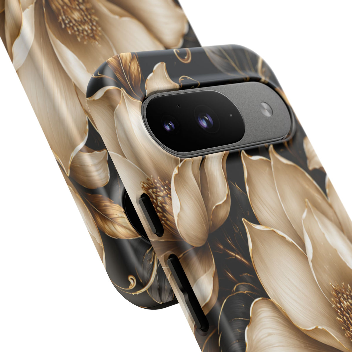 Floral Tough Case — Elegant Gold Magnolia Phone Case