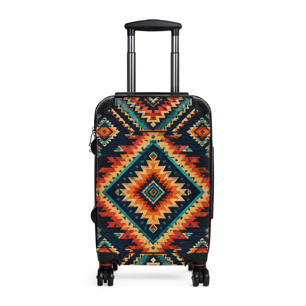 Southwestern Aztec Pattern Carry-On Suitcase - Boho Travel Luggage