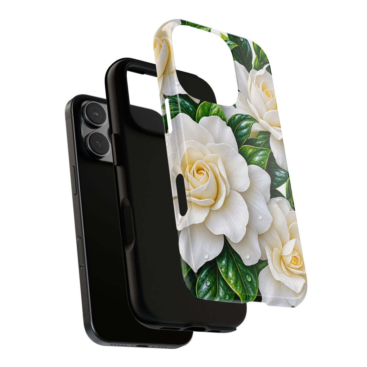 Floral Camellia Tough Case — White Gardenia Phone Cover