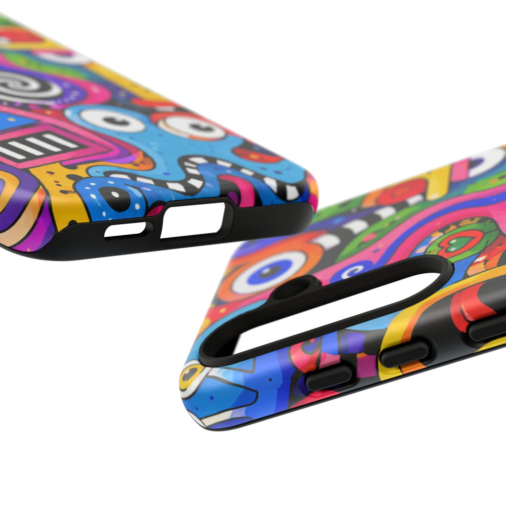 Colorful Abstract Doodle Tough Phone Case