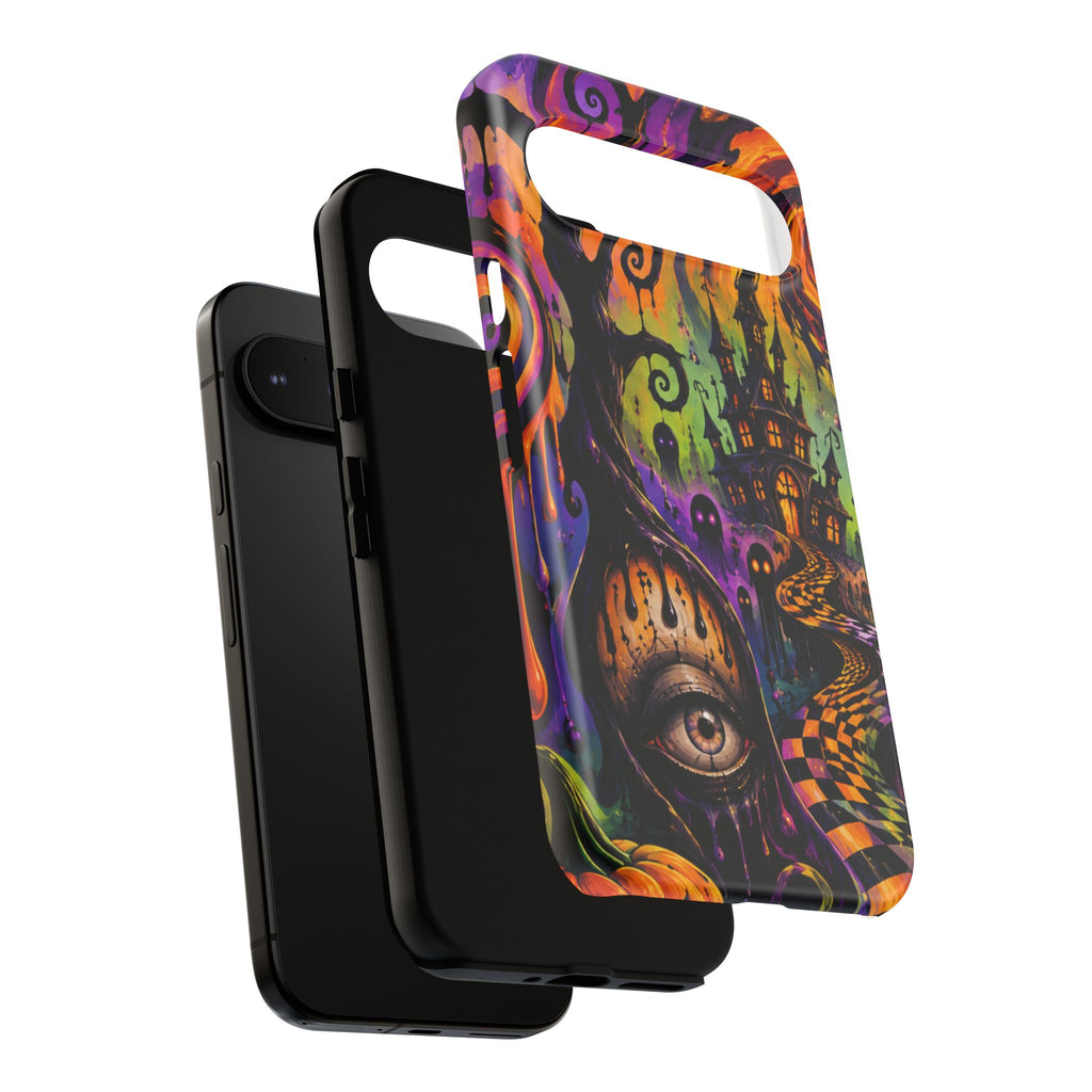 Phone Case — Psychedelic Haunted House Halloween Design