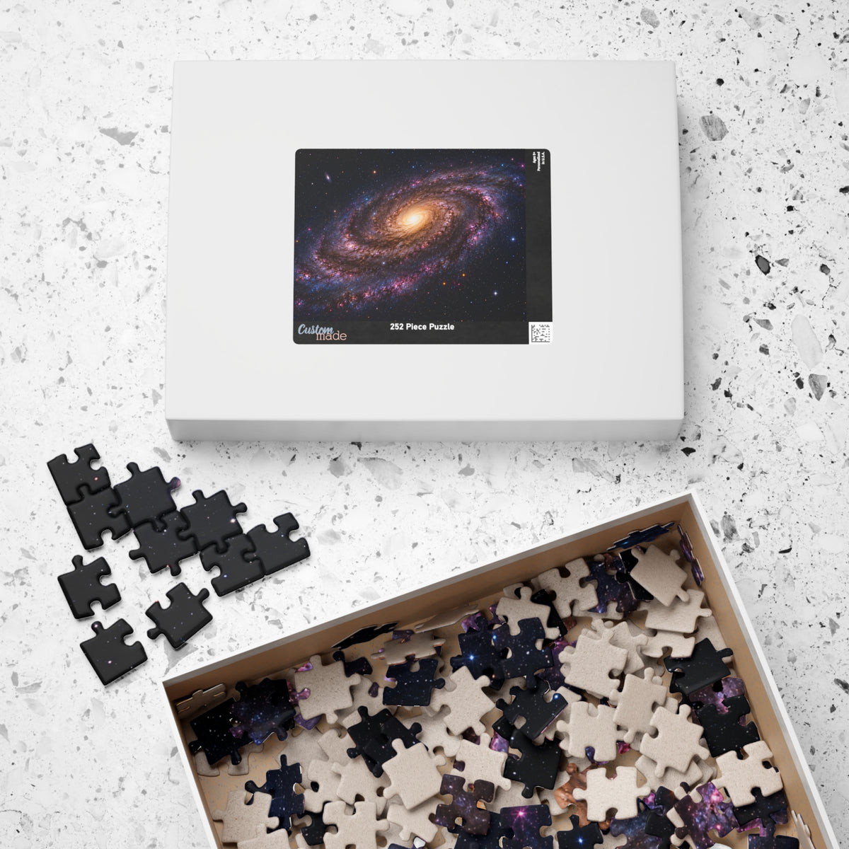 Galaxy Spiral Jigsaw Puzzle — Space Astronomy Puzzle (110/252/520/1014 pcs)