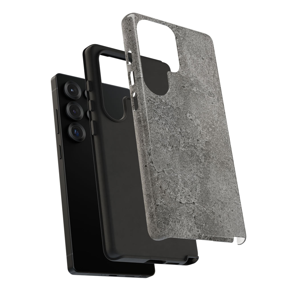 Concrete Texture Phone Case — Rugged Grey Protective iPhone Cover