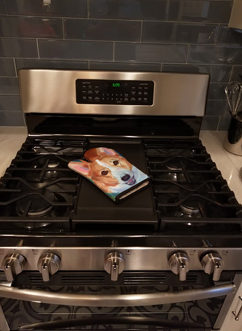 Corgi Norton Oven Mitt Heat Resistant Thick Oven Mitt for Hot Pans and Oven, Kitchen Mitt Protect Hands, Cooking Baking Glove