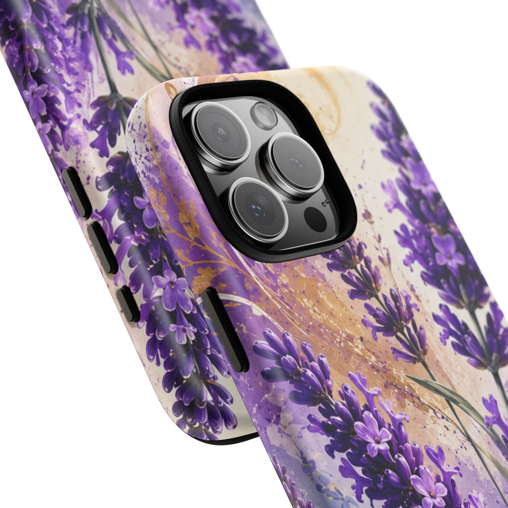 Lavender Bouquet Tough Phone Case — Protective Floral iPhone Case