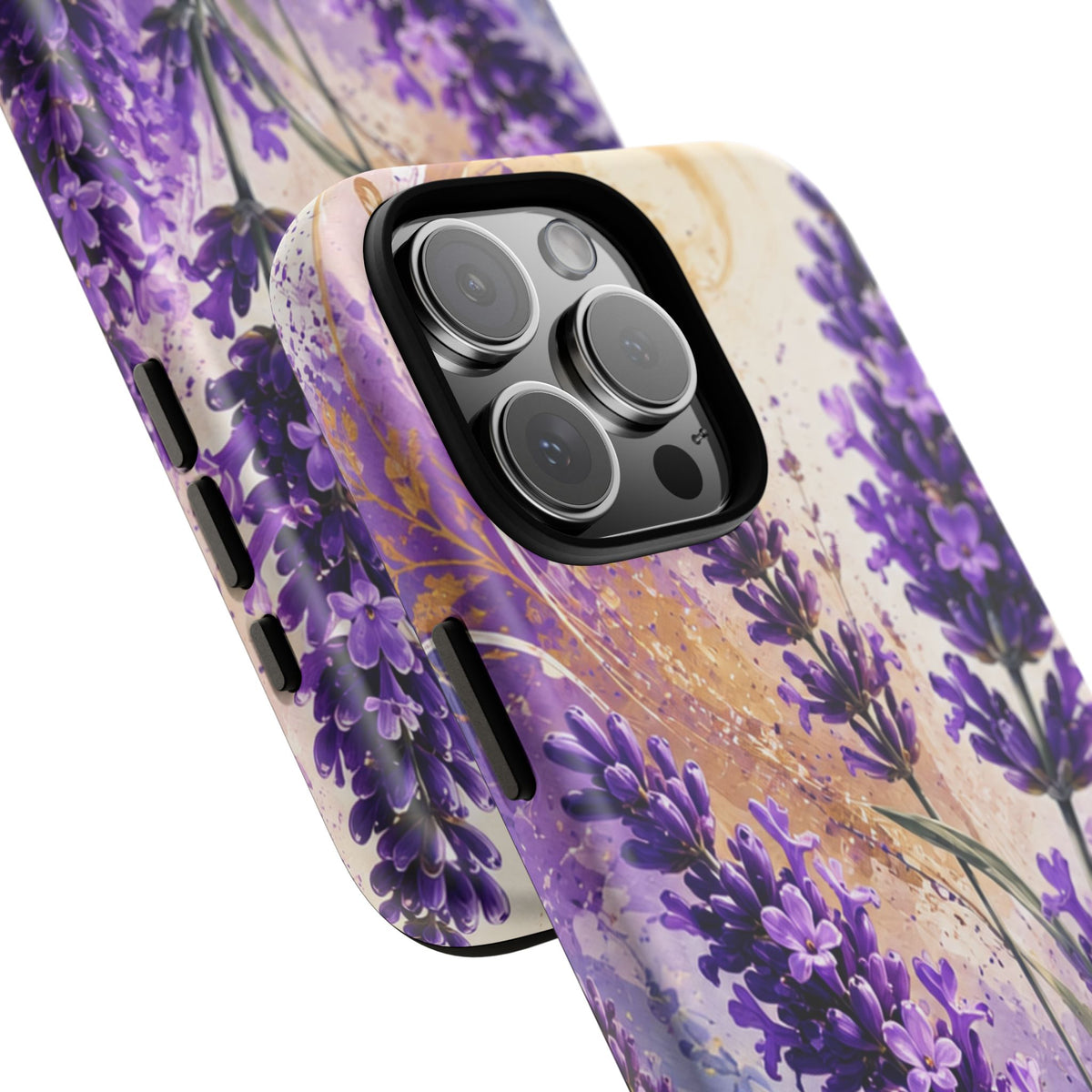 Lavender Bouquet Tough Phone Case — Protective Floral iPhone Case