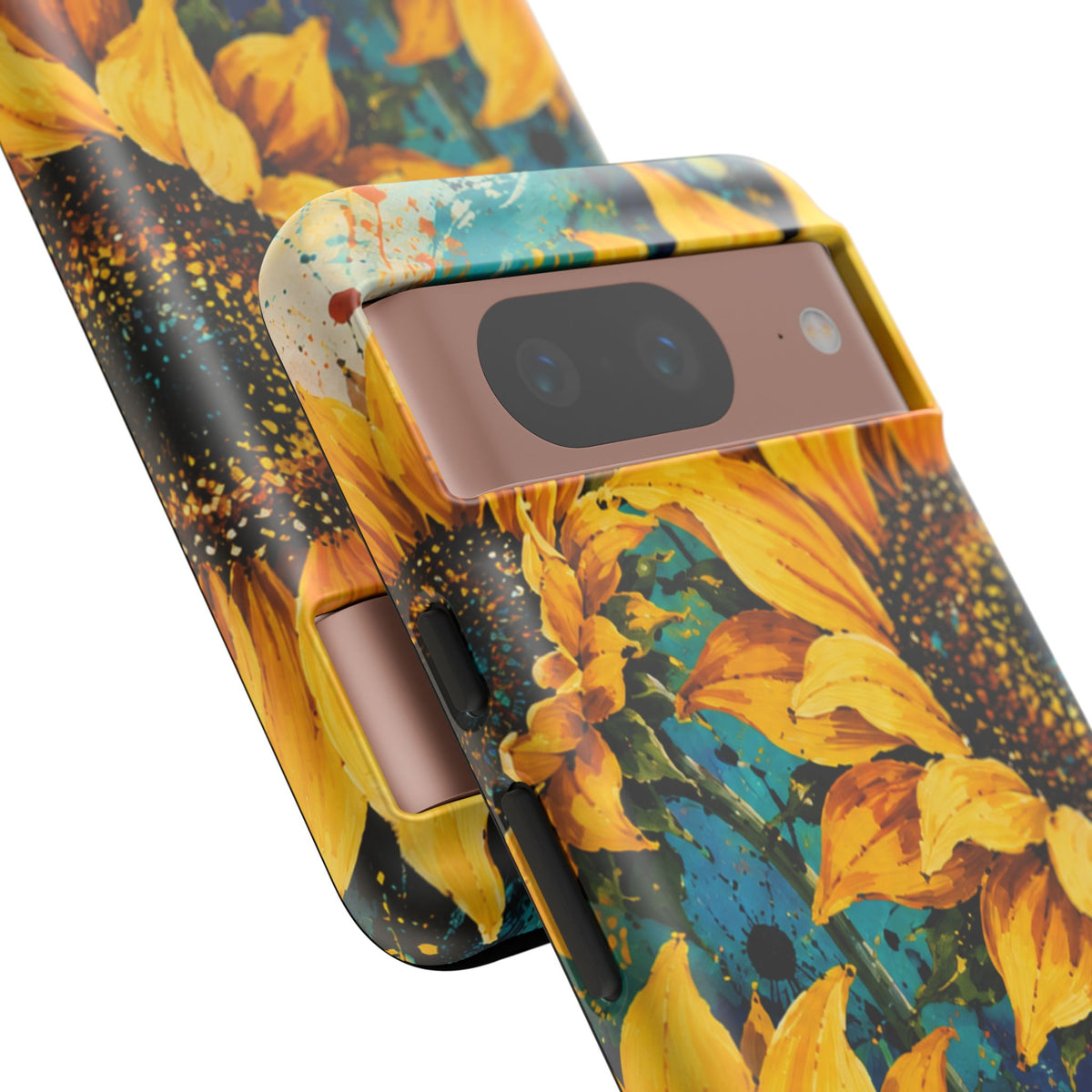 Sunflower Art Phone Case — Vibrant Yellow Floral Tough Case