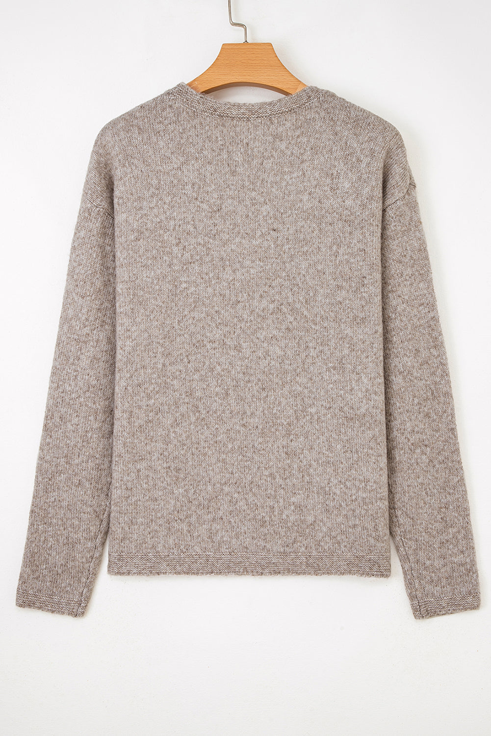 Polka Dot Drop Shoulder Sweater