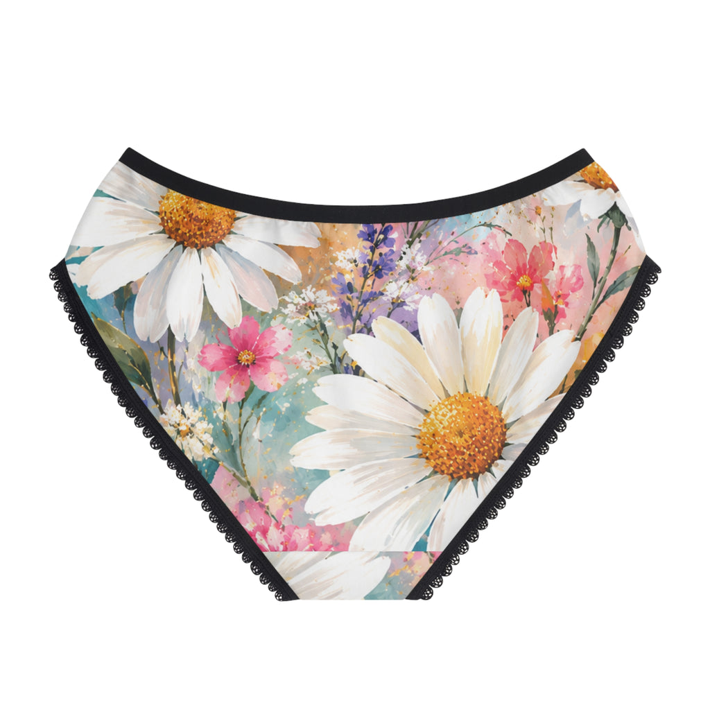 Daisy Meadow Floral Women's Briefs — Soft All-Over Print