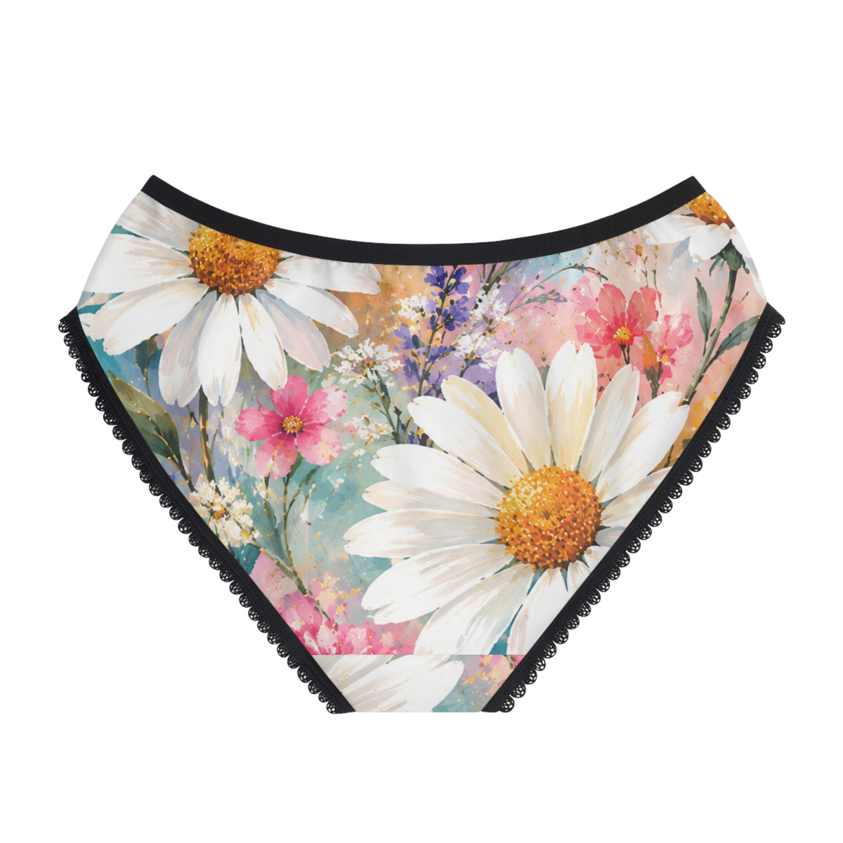 Daisy Meadow Floral Women's Briefs — Soft All-Over Print