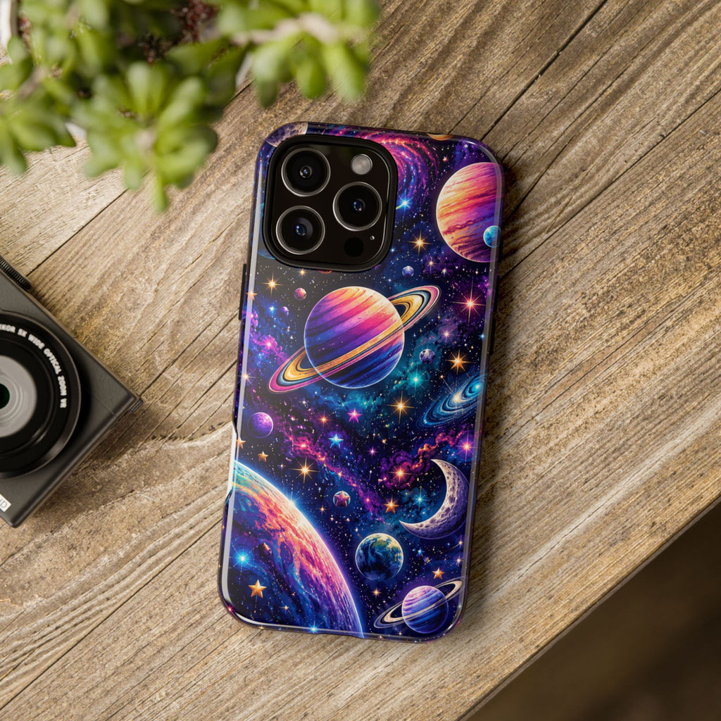 Colorful Galaxy Planets phone case | Tough Case