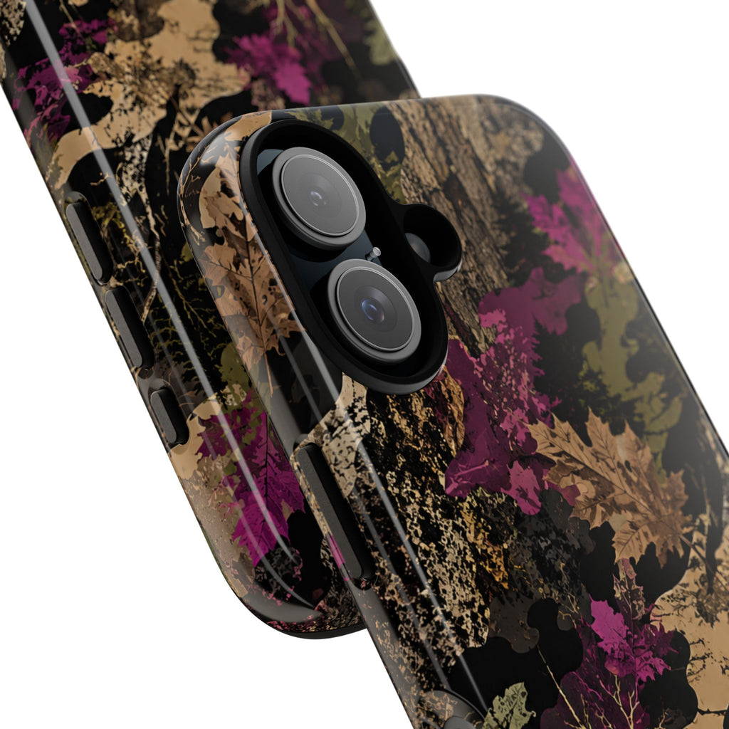 Camo Floral Tough Phone Case — Rugged Nature-Inspired Protection