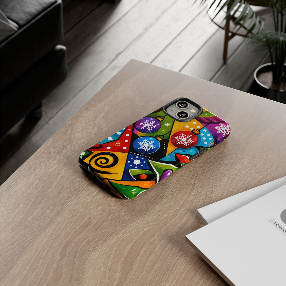 Holiday Ornament Phone Case — Colorful Festive Christmas Design