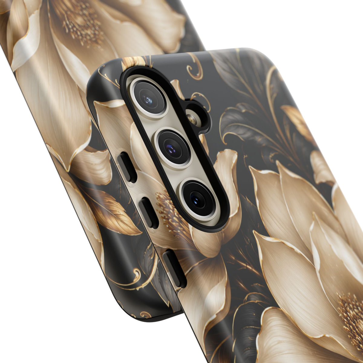 Floral Tough Case — Elegant Gold Magnolia Phone Case