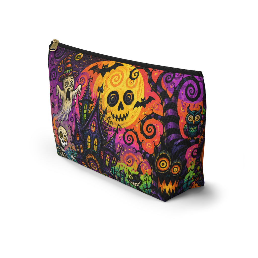 Spooky Halloween Haunted House Accessory Pouch