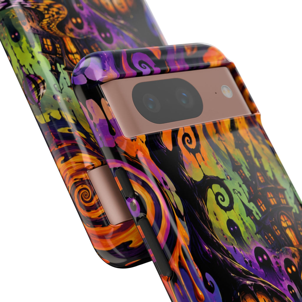 Phone Case — Psychedelic Haunted House Halloween Design