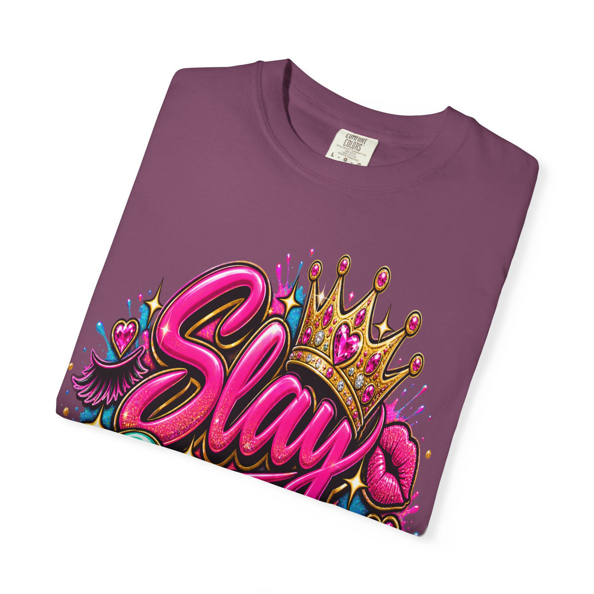 Slay Queen graphic T-Shirt | Crown graffiti style