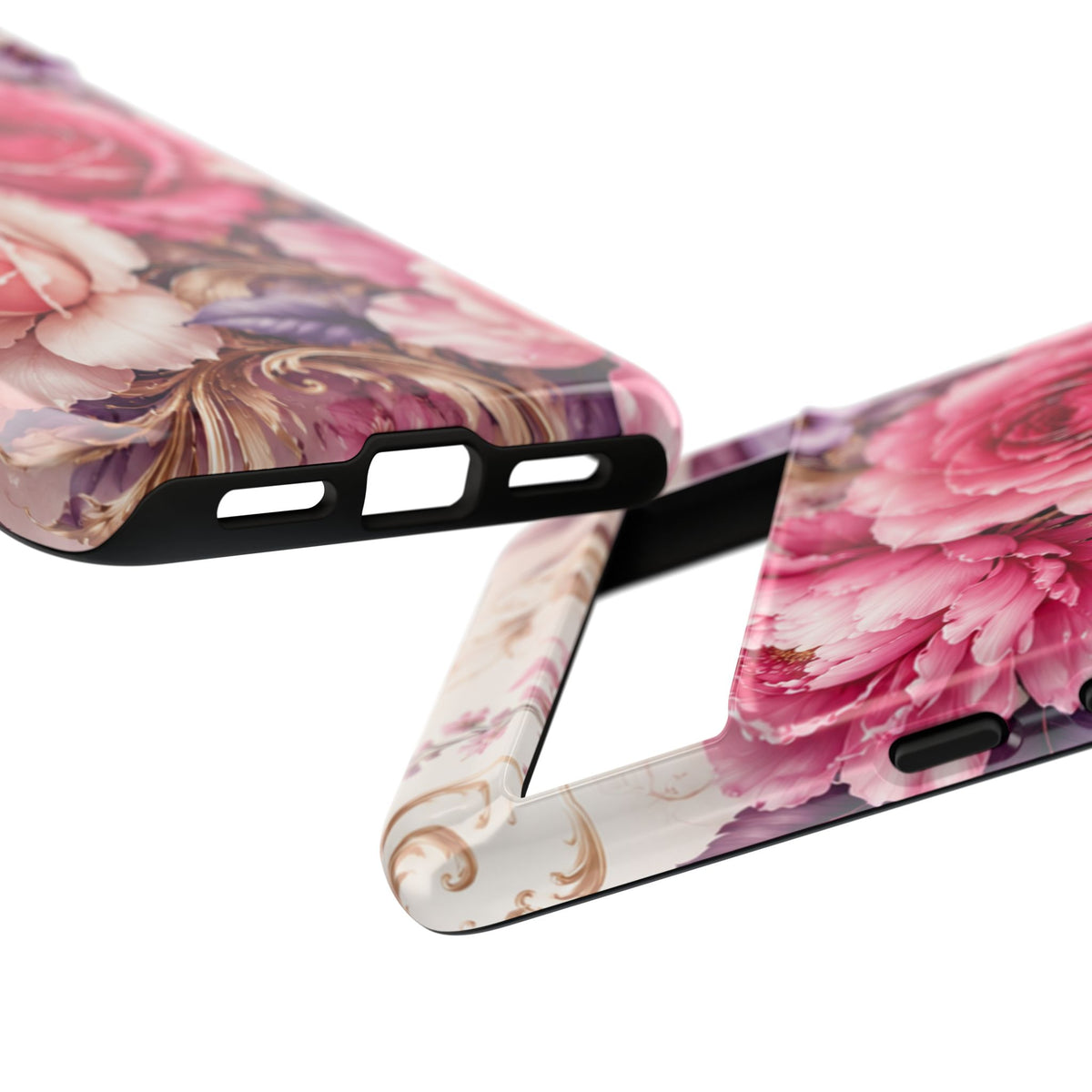 Pink Vintage Roses phone case | floral iPhone cover