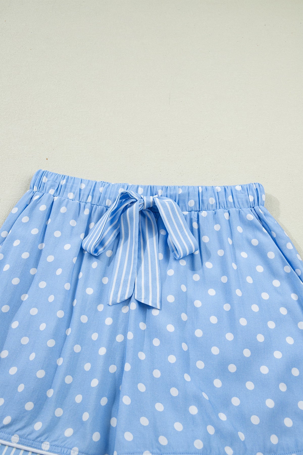 Polka Dot Top & Shorts Pajama Set