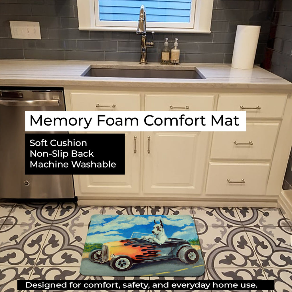 Great Dane Memory Foam Kitchen Mat Machine Washable Anti-Fatigue Cushion Comfort Bath or Kitchen Rug
