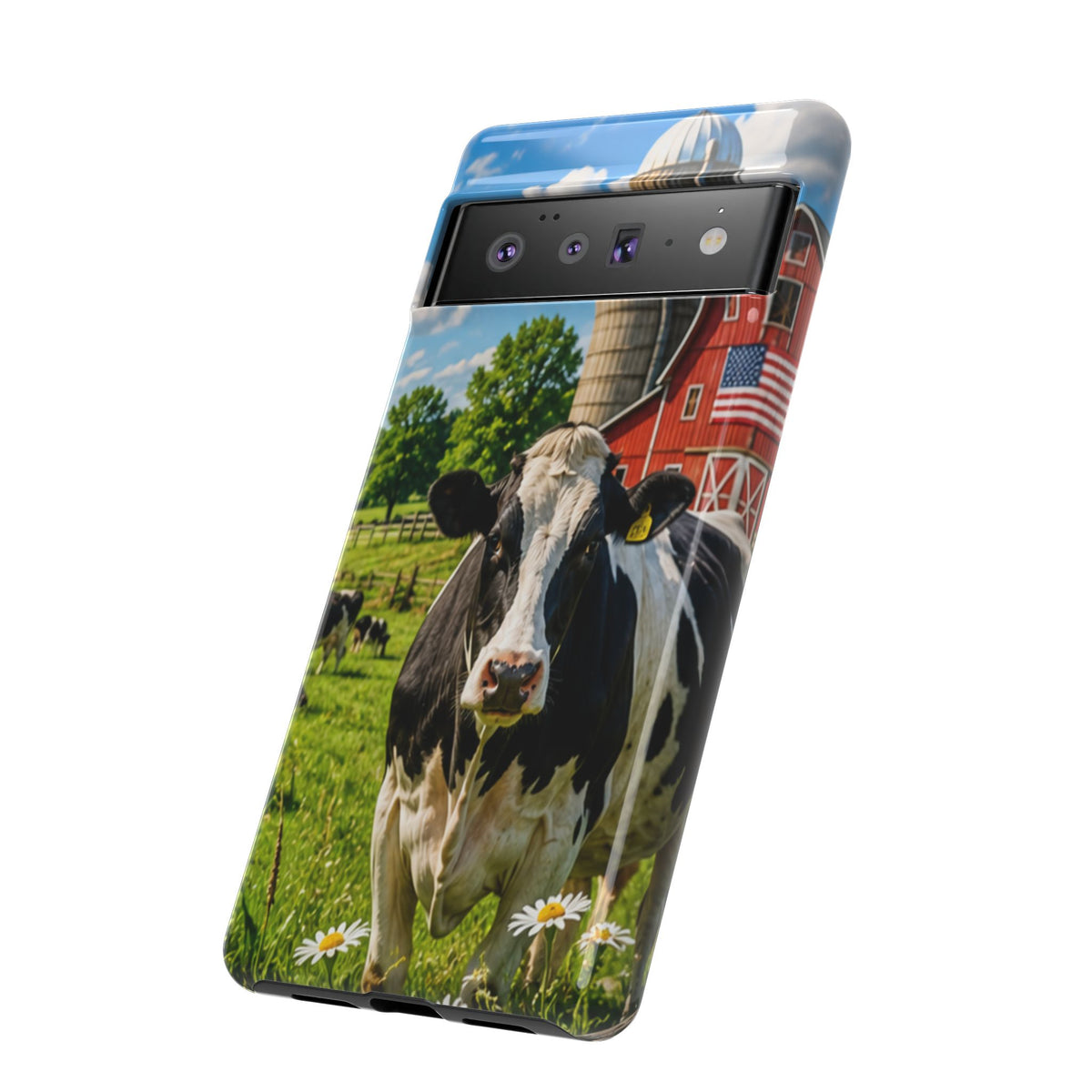 Cow Farm Phone Case — Rustic Barnyard iPhone Cover