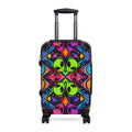 Psychedelic Alien Pattern Suitcase — Colorful Travel Carry-On