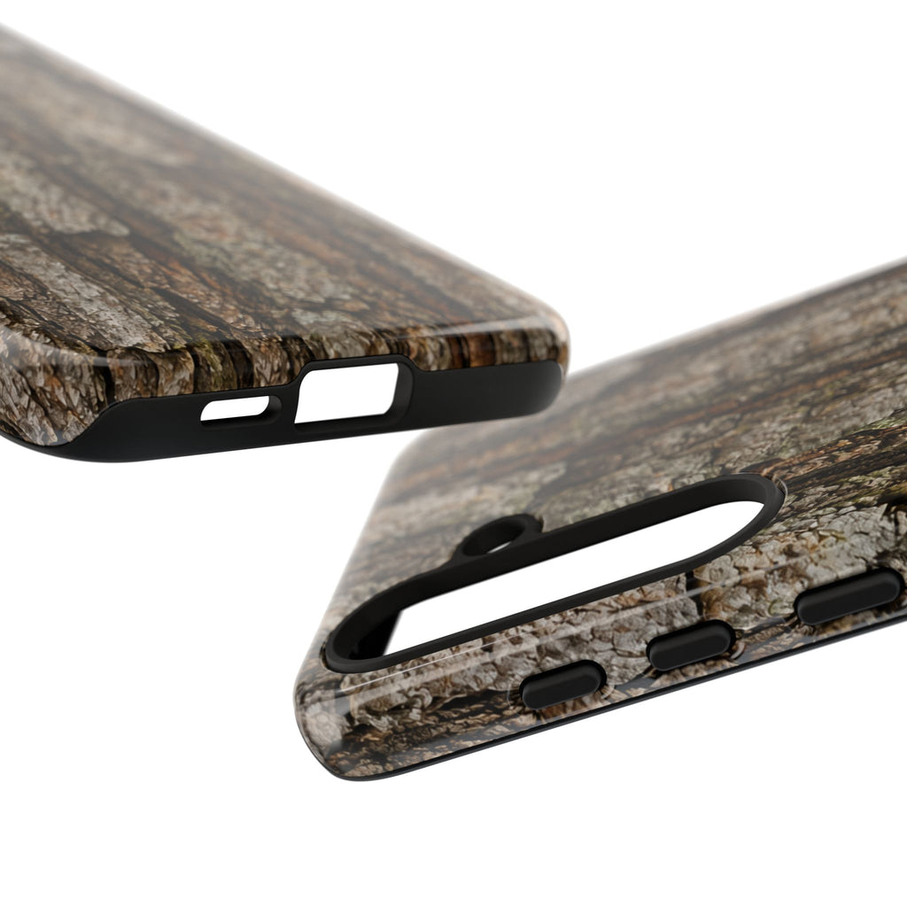 Bark Texture Phone Case - Rugged Woodland Camouflage for Nature Lovers