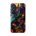 Halloween Haunted Castle Phone Case — Spooky Pumpkin & Ghost Tough Case
