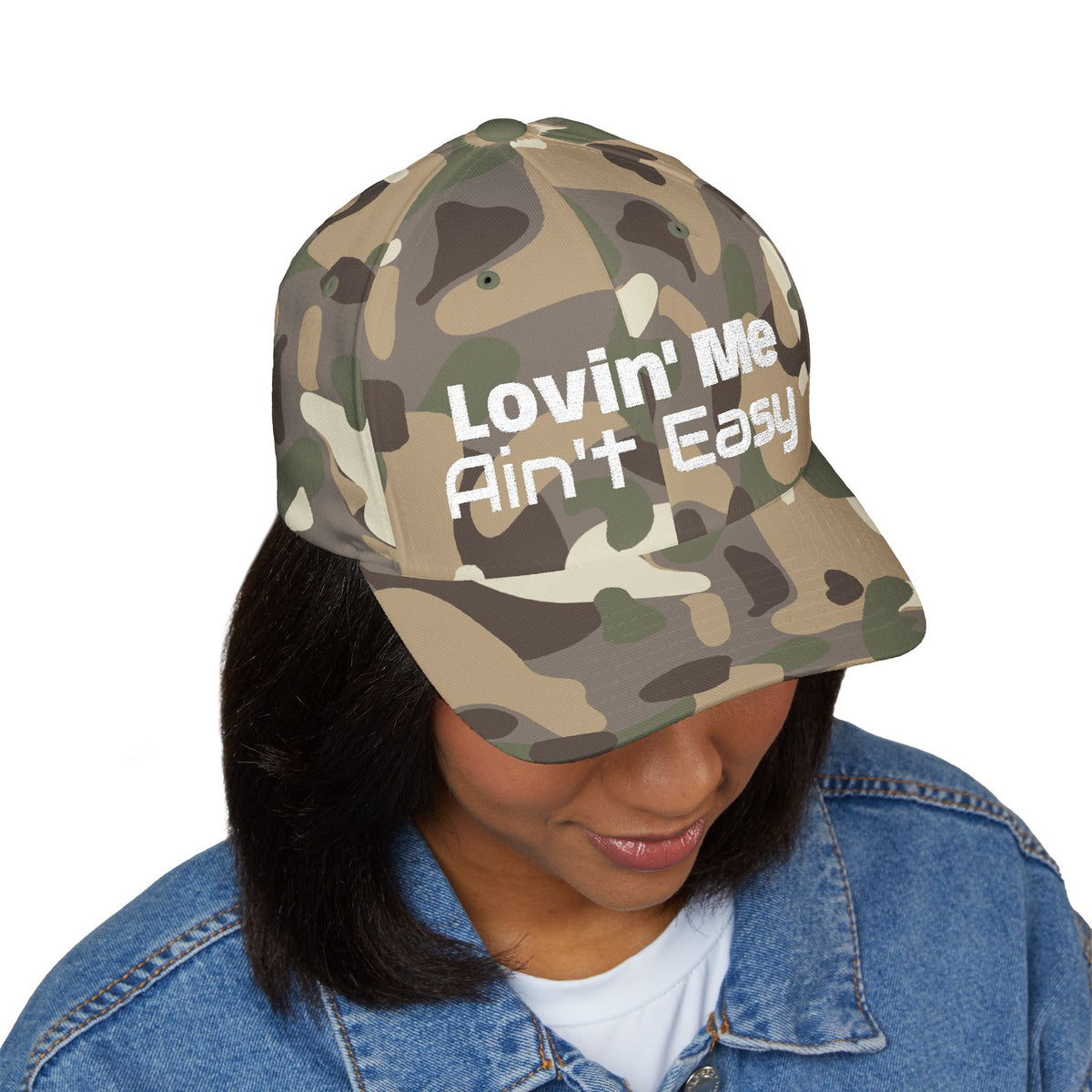 Lovin' Me Ain't Easy Embroidered Baseball Cap