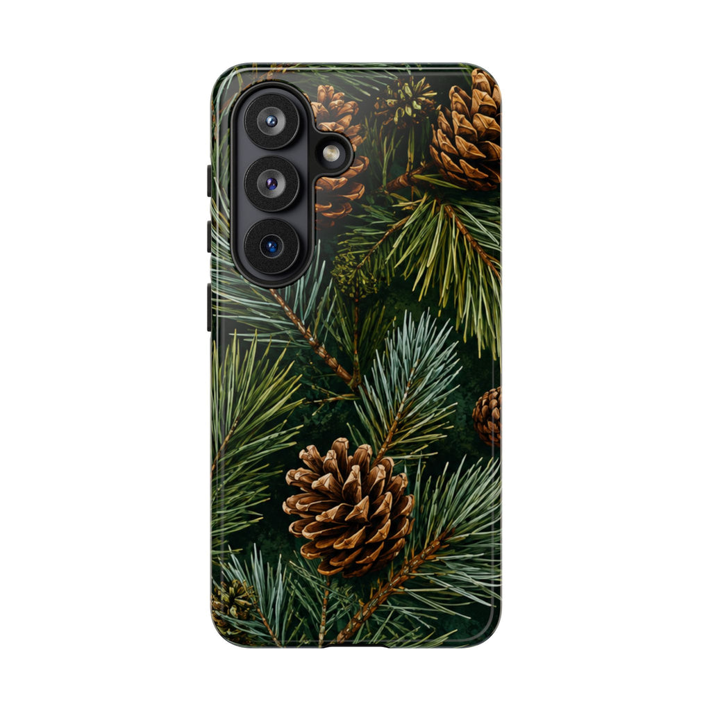 Pinecone Pines Phone Case — Festive Evergreen iPhone Cover