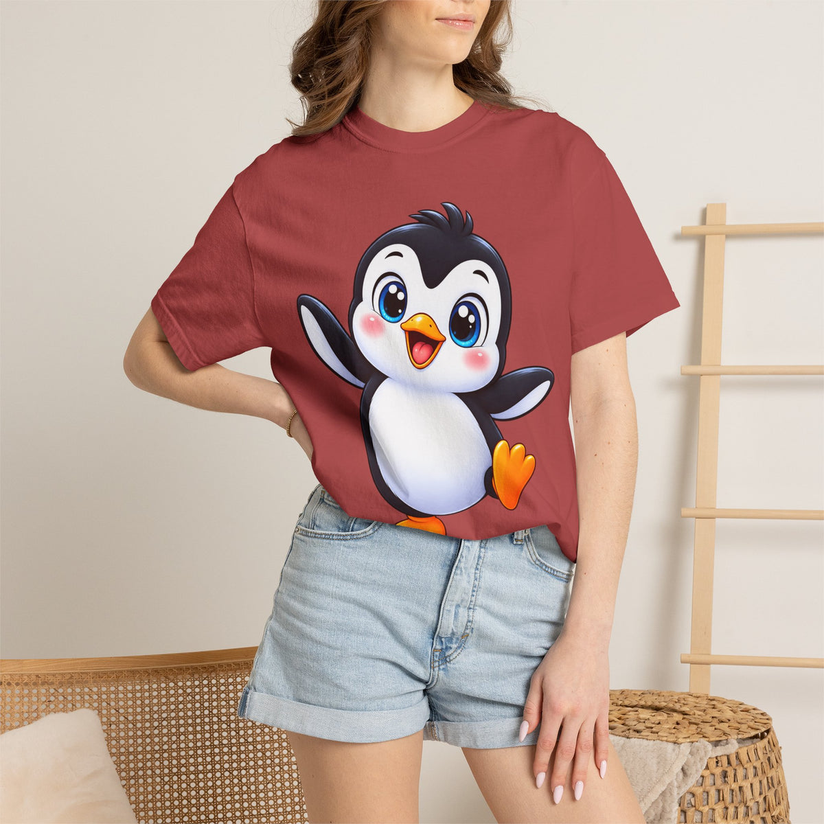 Cute Cartoon Penguin T-Shirt — Adorable Baby Penguin Graphic Tee