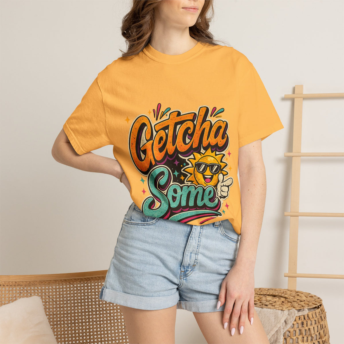 Getcha Some Sun Graphic T-Shirt | Retro Sun Illustration
